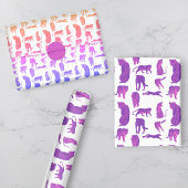 Kunst voor leeuwen en trekkers, warm roze, Paars,  Inpakpapier Vel