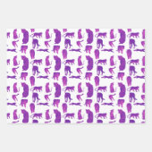 Kunst voor leeuwen en trekkers, warm roze, Paars,  Inpakpapier Vel (Voorkant)