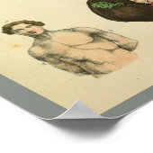 Kunst voor menselijke hersenintestines Anatomie Ku Poster (Hoek)