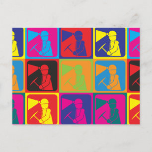 Kunst voor mijnbouw Pop Briefkaart