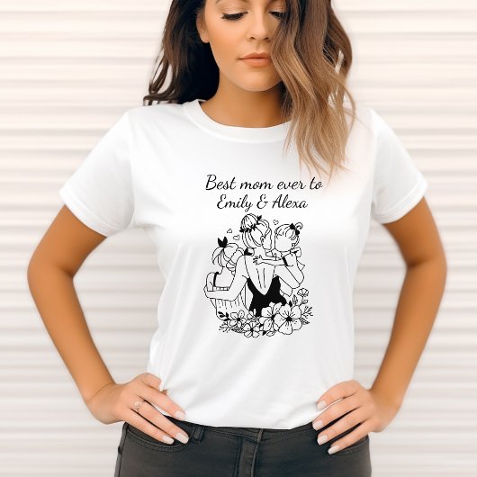 Kunst voor moeder en dochter t-shirt
