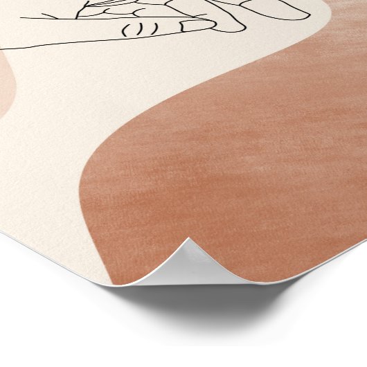 Kunst voor moeder en kind poster (Hoek)