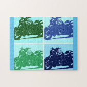 Kunst voor motorfietsen Pop Legpuzzel (Horizontaal)