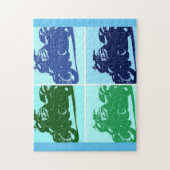 Kunst voor motorfietsen Pop Legpuzzel (Verticaal)