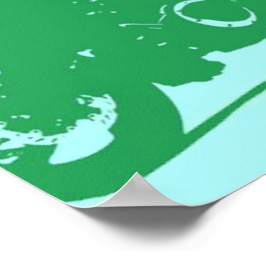 Kunst voor motorfietsen Pop Poster (Hoek)