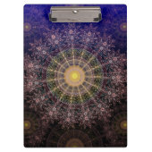 Kunst voor mousserende bloemen in de vrije nachtel klembord (Voorkant)