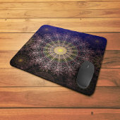 Kunst voor mousserende bloemen in de vrije nachtel muismat