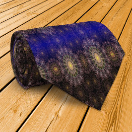 Kunst voor mousserende bloemen in de vrije nachtel stropdas