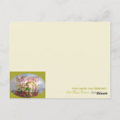 Kunst voor mousserende Rozen Briefkaart (Achterkant)