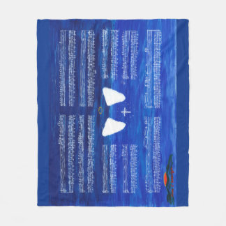 Kunst voor muziek op het werk fleece deken