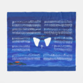 Kunst voor muziek op het werk fleece deken (Voorkant (Horizontaal))