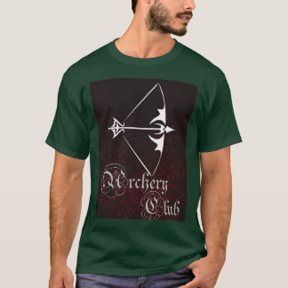 Kunst voor ontwerpen van Archery club T-shirt