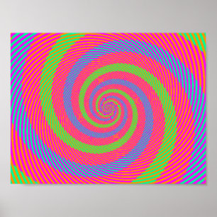 Kunst voor optische illusie poster