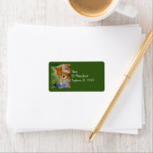 Kunst voor Oranje Waterverf in Kitten en Bumblebee Etiket (Insitu)