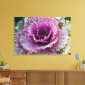 Kunst voor ornamental Kale Closeup Stretted Canvas Afdruk (Insitu (Woonkamer))