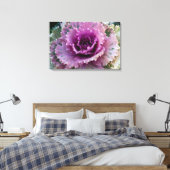 Kunst voor ornamental Kale Closeup Stretted Canvas Afdruk (Insitu (Slaapkamer))