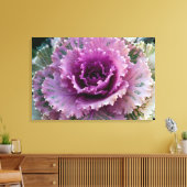 Kunst voor ornamental Kale Closeup Stretted Canvas Afdruk (Insitu (Woonkamer))