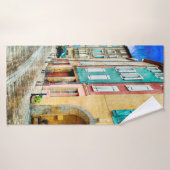 Kunst voor oude architectuur badhanddoek (Badhanddoek)