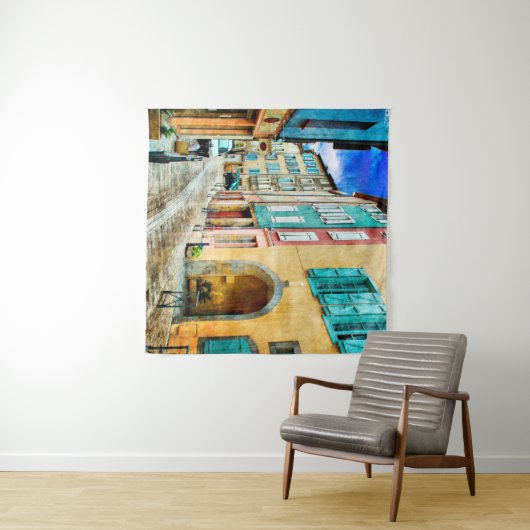 Kunst voor oude architectuur wandkleed (In Situ (horizontaal))