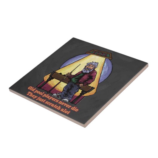 Kunst voor oude poolspelers tegeltje (Zijkant)