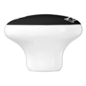 Kunst voor paarden en Hoefijzers Keramische Knop (Zijkant)