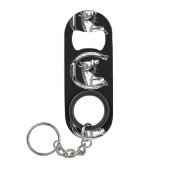 Kunst voor paarden en Hoefijzers Mini Flessenopener (Voorkant)