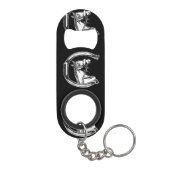 Kunst voor paarden en Hoefijzers Mini Flessenopener (Achterkant)