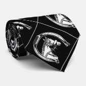 Kunst voor paarden en Hoefijzers Stropdas (Opgerold)