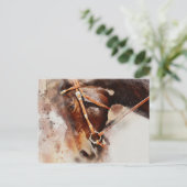 Kunst voor paardenWaterverf Briefkaart (Staand voorkant)