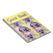 Kunst voor Paarse ventilatorWaterverf van het gast Notitieboek (Rechterzijde)