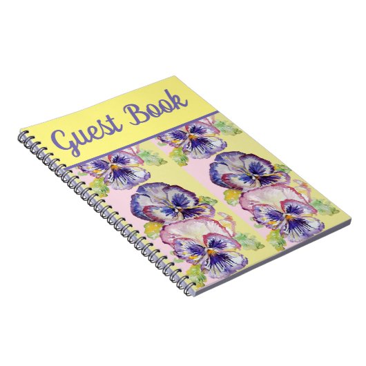 Kunst voor Paarse ventilatorWaterverf van het gast Notitieboek (Rechterzijde)