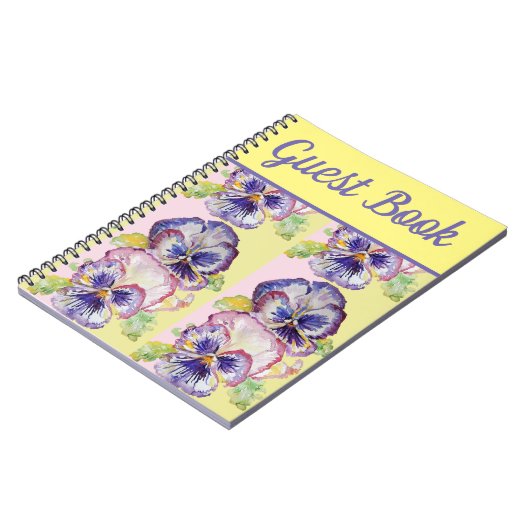 Kunst voor Paarse ventilatorWaterverf van het gast Notitieboek (Linkerzijde)