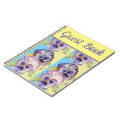 Kunst voor Paarse ventilatorWaterverf van het gast Notitieboek (Linkerzijde)