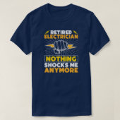 Kunst voor pensionering van elektriciens voor mann t-shirt (Design voorkant)
