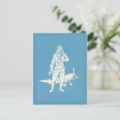 Kunst voor  piloten en vliegtuigen briefkaart (Staand voorkant)