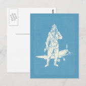 Kunst voor  piloten en vliegtuigen briefkaart (Voorkant / Achterkant)