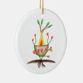 Kunst voor Plant van kinderen Keramisch Ornament (Rechts)