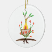 Kunst voor Plant van kinderen Keramisch Ornament (Links)
