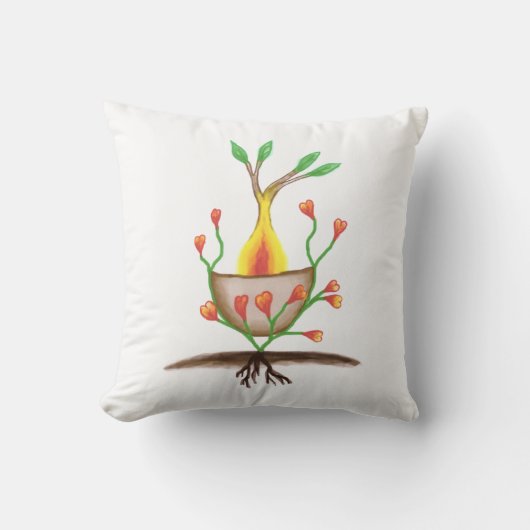Kunst voor Plant van kinderen Kussen (Voorkant)