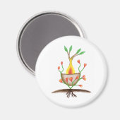 Kunst voor Plant van kinderen Magneet (Voorkant / Achterkant)