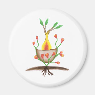 Kunst voor Plant van kinderen Magneet