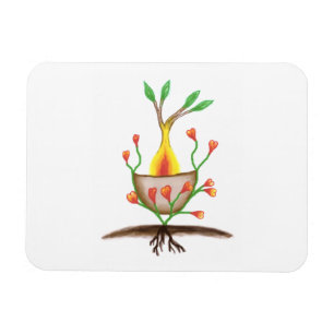 Kunst voor Plant van kinderen Magneet