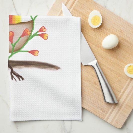 Kunst voor Plant van kinderen Theedoek (Quarter Fold)