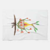 Kunst voor Plant van kinderen Theedoek (Horizontaal)