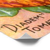 Kunst voor plantaardig zaad van  kinderen poster (Hoek)