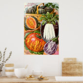 Kunst voor plantaardig zaad van  kinderen poster (Keuken)