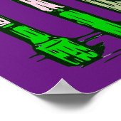 Kunst voor Pop voor chemische verdringing Poster (Hoek)