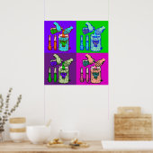 Kunst voor Pop voor chemische verdringing Poster (Keuken)