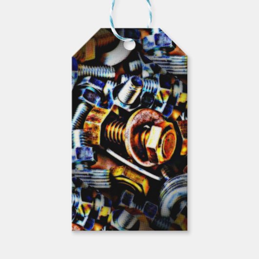 Kunst voor Poppen en bouten Cadeaulabel (Voorkant)