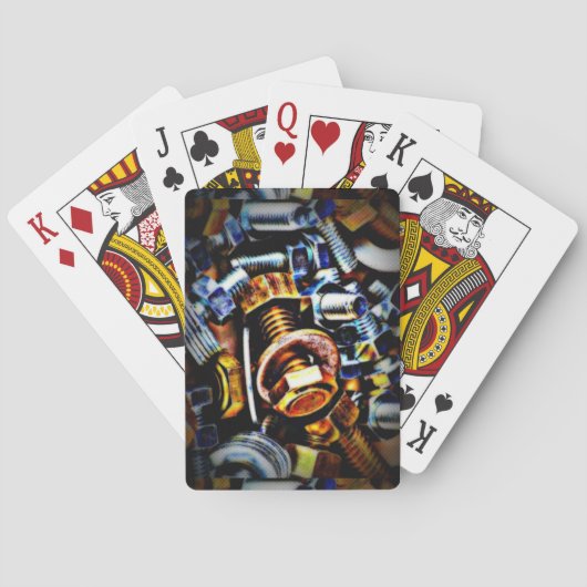 Kunst voor Poppen en bouten Pokerkaarten (Achterkant)